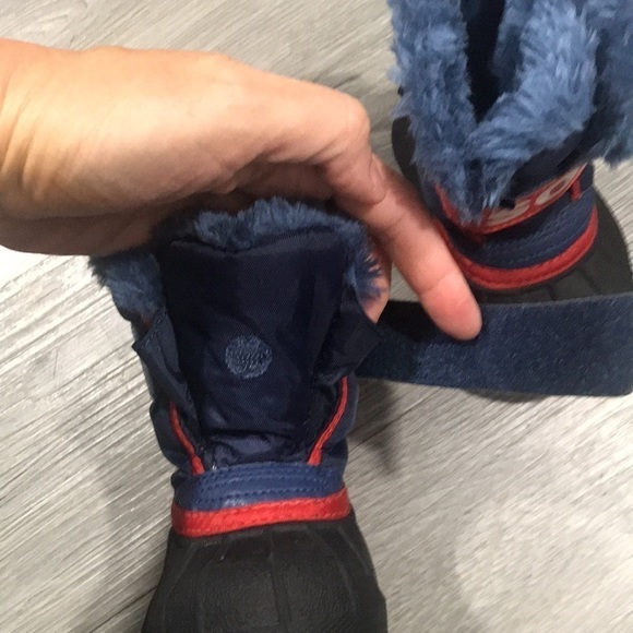 SOREL LOGO NYLON CANVAS SNOW BOOTS size 5 - Picture 7 of 10